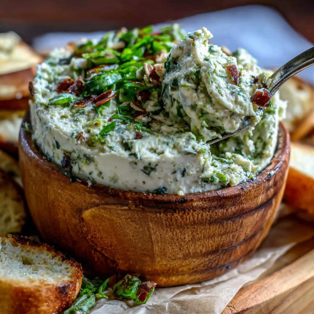 Almond Pesto Protein Dip