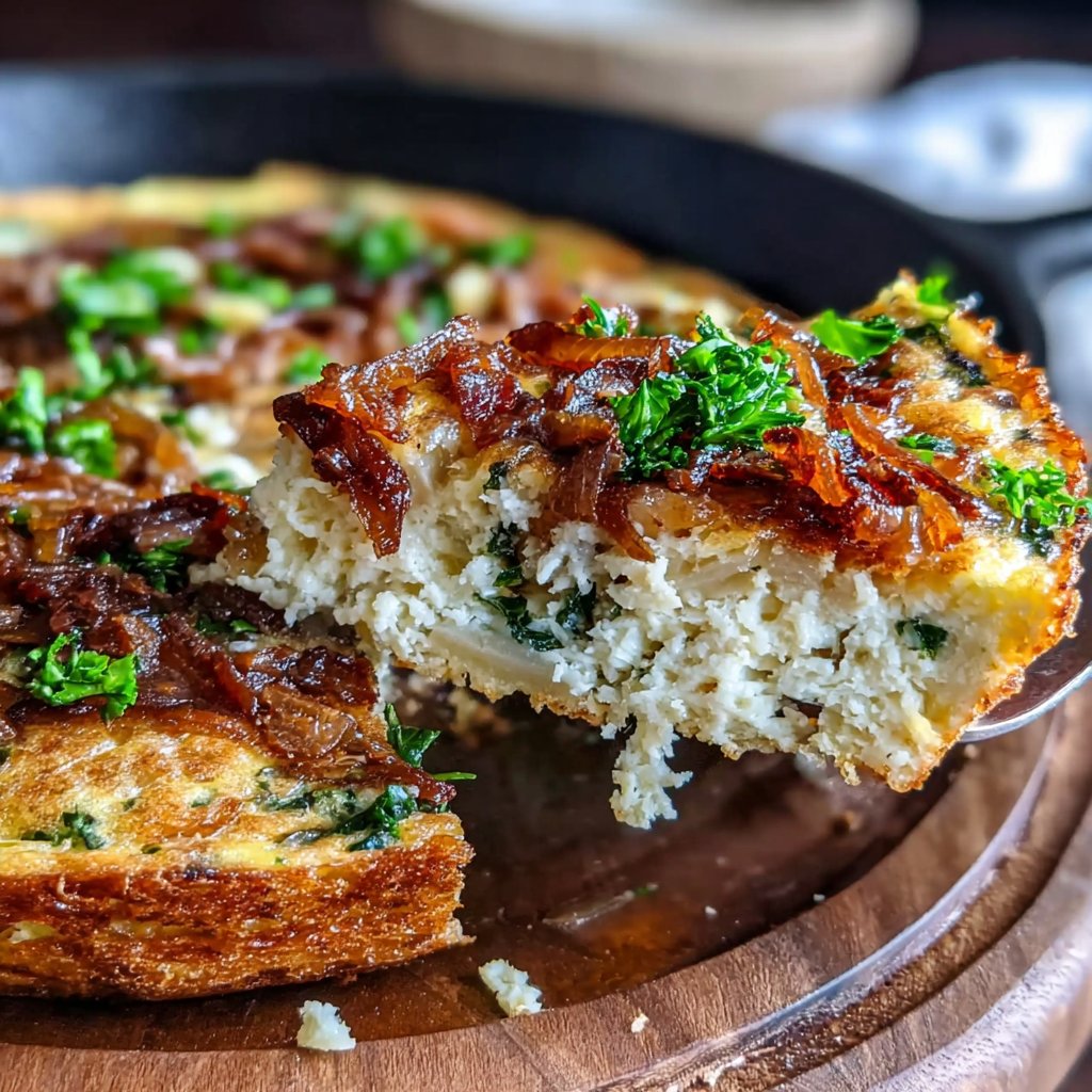 Savory Kale and Onion Frittata