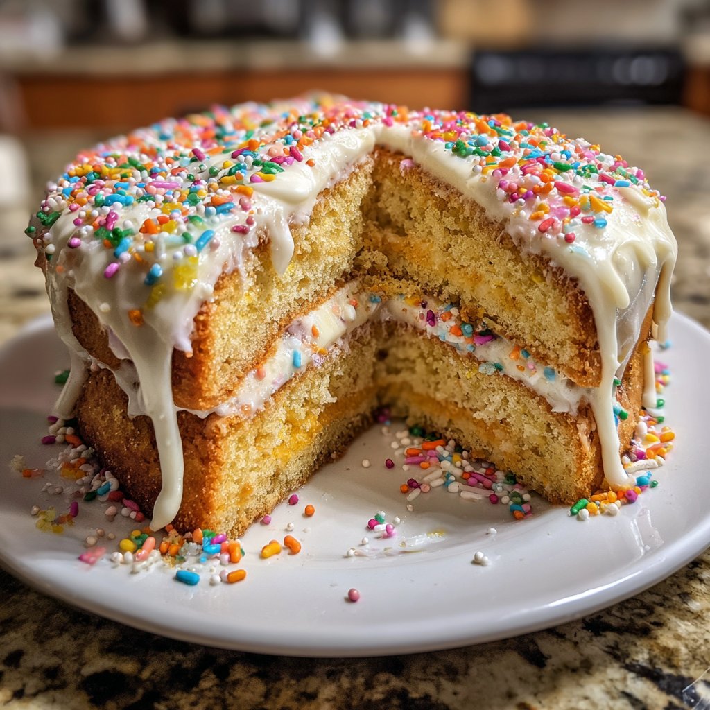 Jellycat Birthday Cake with Vanilla Sponge
