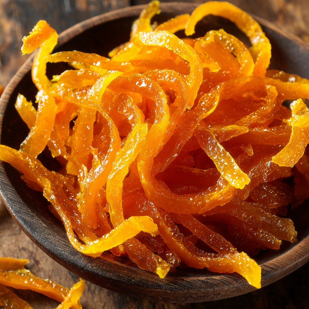 Candied Orange Peel Citrus Candy Snack