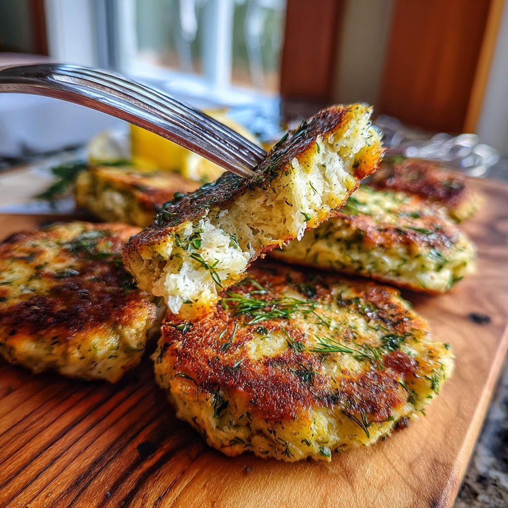 Lemon Herb Salmon Cakes